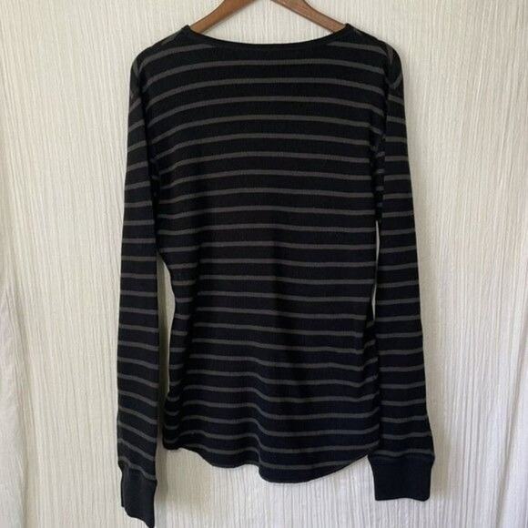 American Eagle Outfitters Heritage Striped Long Sleeve Thermal Shirt Large - Picture 6 of 8
